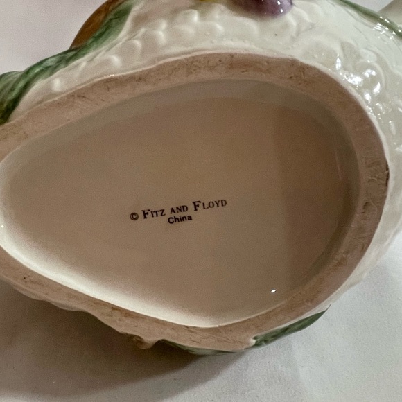 Fitz and Floyd Swan with Tulips Teapot/Pitcher - Picture 7 of 12